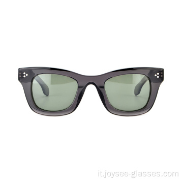 Nuovo Fashion Fashion Full Rim Cat Eye Rivet Acetate Women Shades